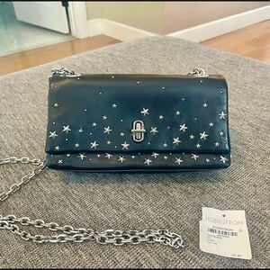 Marc Jacobs star studded black leather chain bag